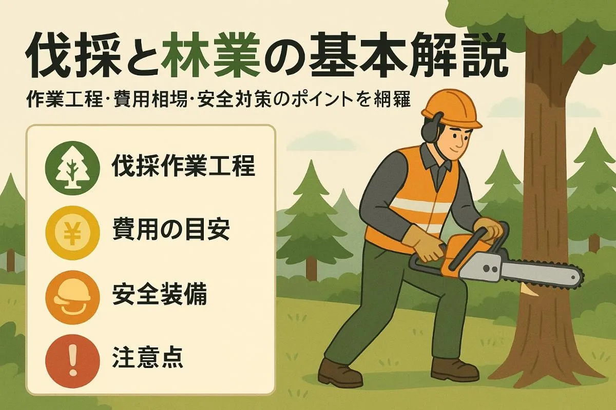 伐採と林業の基本を徹底解説｜作業工程・コスト・安全対策のすべて
