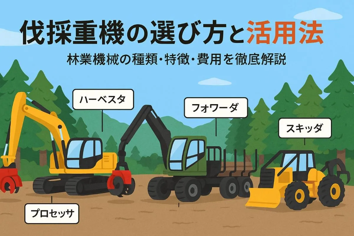 伐採重機の種類や選び方を徹底比較！林業機械の最新活用法と費用相場ガイド